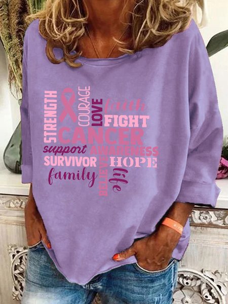 Support The Fighters Admire The Survivors Casual Sweatshirt, Lavender, Hoodies&Sweatshirts
Support The Fighters Admire The Survivors Casual Sweatshirt, Lavender, Hoodies&Sweatshirts