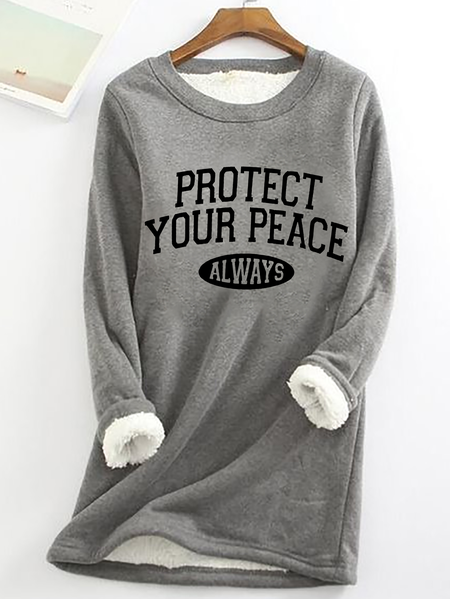 Protect Your Peace Casual Fluff Fleece Fabric Sweatshirt, Gray, Hoodies&Sweatshirts
Protect Your Peace Casual Fluff Fleece Fabric Sweatshirt, Gray, Hoodies&Sweatshirts