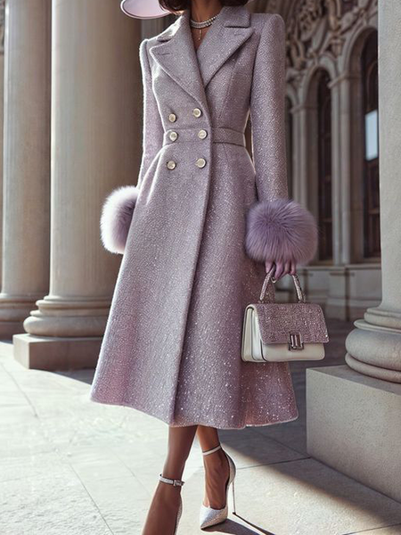Regular Fit Elegant Regular Fit Lapel Collar Long Sleeve Regular Sleeve Long Coat, Purple, Coats
Regular Fit Elegant Regular Fit Lapel Collar Long Sleeve Regular Sleeve Long Coat, Purple, Coats