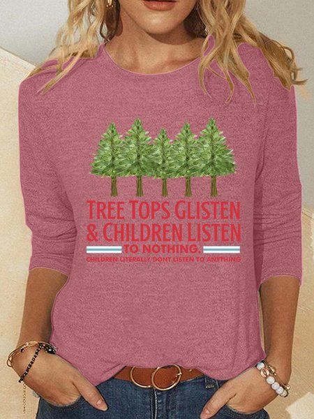 Tree Tops Glisten And Children Listen To Nothing Christmas Casual Long Sleeve Shirt, Watermelon, Long sleeves
Tree Tops Glisten And Children Listen To Nothing Christmas Casual Long Sleeve Shirt, Watermelon, Long sleeves