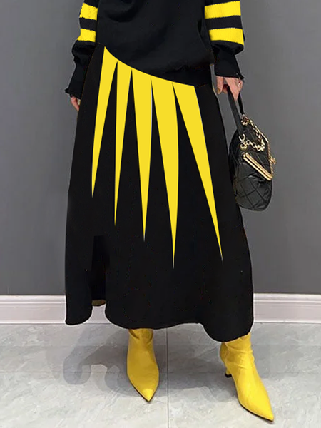 Loose Medium Elasticity Color Block Loose Casual Maxi Sweater Skirt, As picture, Skirts
Loose Medium Elasticity Color Block Loose Casual Maxi Sweater Skirt, As picture, Skirts