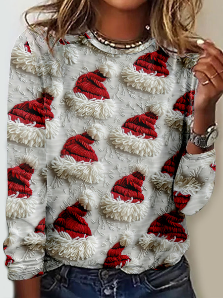 Women's Long Sleeve Tee T-shirt Spring/Fall Christmas Jersey Crew Neck Daily Going Out Casual Top, Red, T-Shirts
Women's Long Sleeve Tee T-shirt Spring/Fall Christmas Jersey Crew Neck Daily Going Out Casual Top, Red, T-Shirts