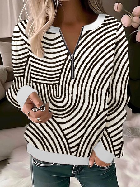 Women's Crew Neck Abstract Casual Spring/Fall Long Sleeve Sweatshirt, White, Sweatshirts & Hoodies
Women's Crew Neck Abstract Casual Spring/Fall Long Sleeve Sweatshirt, White, Sweatshirts & Hoodies