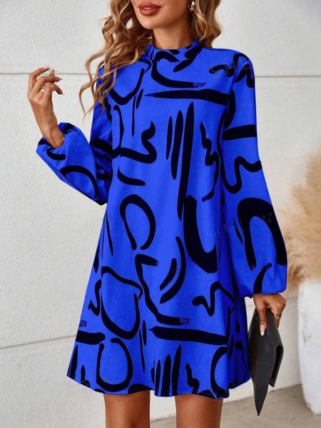 Women's Long Sleeve Spring/Fall Abstract Dress Daily Going Out Casual Midi A-Line, Blue, Dresses
Women's Long Sleeve Spring/Fall Abstract Dress Daily Going Out Casual Midi A-Line, Blue, Dresses