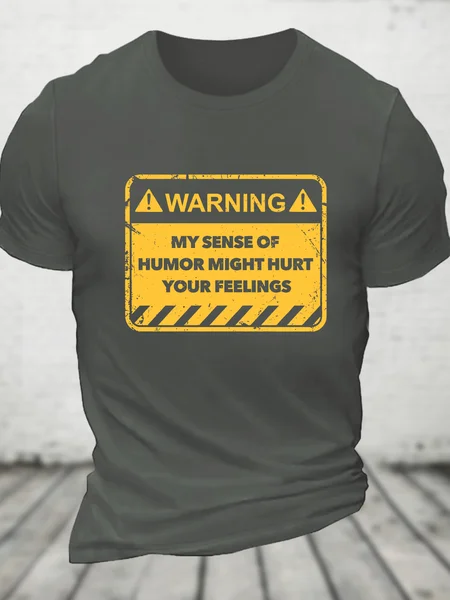 ▲Warninga My Sense Of Humor Might Hurt Your Feelings Cotton T-Shirt, Deep gray, T-shirts
▲Warninga My Sense Of Humor Might Hurt Your Feelings Cotton T-Shirt, Deep gray, T-shirts