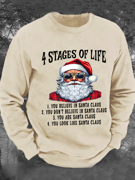 4 Stages Of Life Funny Christmas Men's Casual Sweatshirt, Khaki, Hoodies&Sweatshirts
4 Stages Of Life Funny Christmas Men's Casual Sweatshirt, Khaki, Hoodies&Sweatshirts
