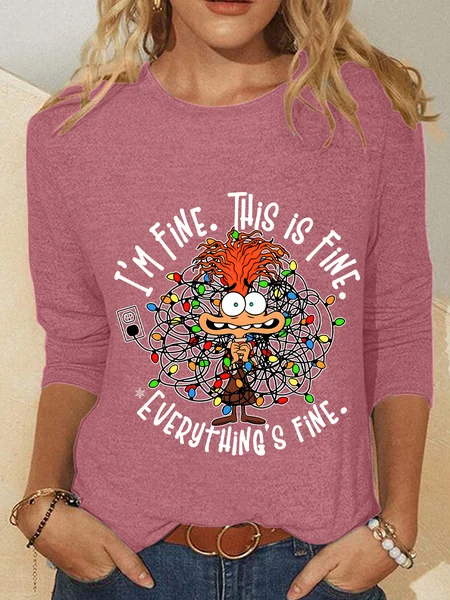 Everything Is Fine Casual Long Sleeve Shirt, Watermelon, Long sleeves
Everything Is Fine Casual Long Sleeve Shirt, Watermelon, Long sleeves
