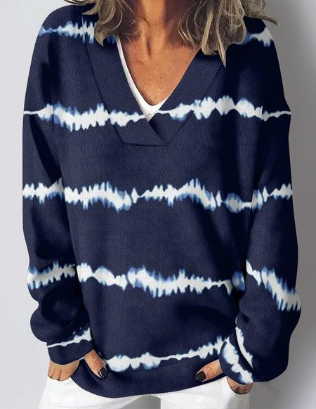 Women's V Neck Striped Vintage Spring/Fall Long Sleeve Sweatshirt, Blue, Sweatshirts & Hoodies
Women's V Neck Striped Vintage Spring/Fall Long Sleeve Sweatshirt, Blue, Sweatshirts & Hoodies