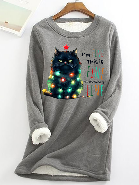 It's Fine I'm Fine Everything Is Fine Casual Fluff Fleece Fabric Sweatshirt, Gray, Hoodies&Sweatshirts
It's Fine I'm Fine Everything Is Fine Casual Fluff Fleece Fabric Sweatshirt, Gray, Hoodies&Sweatshirts