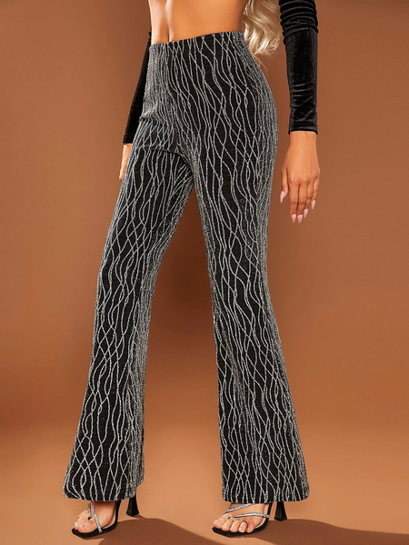 Women 3D Printing Long Pant Casual Spring/Fall Trousers, Black-silver, Pants
Women 3D Printing Long Pant Casual Spring/Fall Trousers, Black-silver, Pants