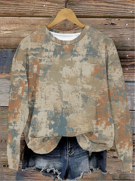 Women's Crew Neck Abstract Casual Spring/Fall Long Sleeve Sweatshirt, Khaki, Sweatshirts & Hoodies
Women's Crew Neck Abstract Casual Spring/Fall Long Sleeve Sweatshirt, Khaki, Sweatshirts & Hoodies