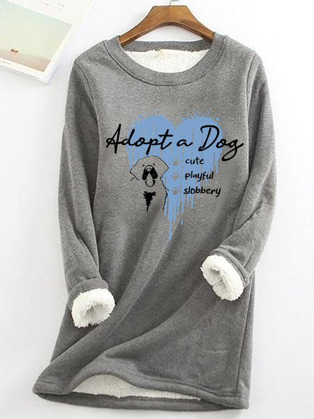 Cute But Slobbery Casual Fluff Fleece Fabric Sweatshirt, Gray, Hoodies&Sweatshirts
Cute But Slobbery Casual Fluff Fleece Fabric Sweatshirt, Gray, Hoodies&Sweatshirts