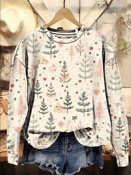Casual Crew Neck Christmas Tree Print Sweatshirt, Multicolor, Hoodies & Sweatshirts
Casual Crew Neck Christmas Tree Print Sweatshirt, Multicolor, Hoodies & Sweatshirts