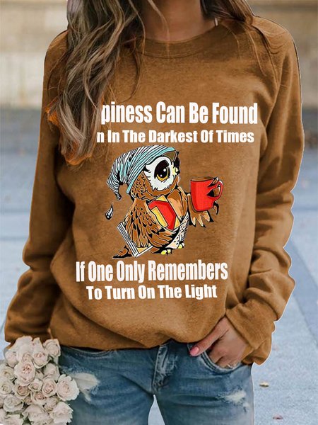 Women's Crew Neck Text Letters Casual Spring/Fall Long Sleeve Sweatshirt, Khaki, Sweatshirts & Hoodies
Women's Crew Neck Text Letters Casual Spring/Fall Long Sleeve Sweatshirt, Khaki, Sweatshirts & Hoodies
