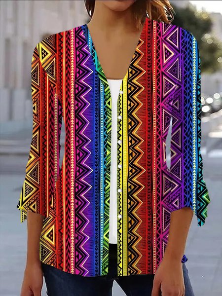 Women's Spring/Fall Outerwear Casual Ethnic Jersey Shawl Jacket, Multicolor, Coats
Women's Spring/Fall Outerwear Casual Ethnic Jersey Shawl Jacket, Multicolor, Coats