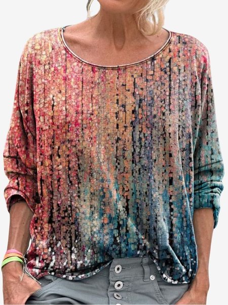 Women's Long Sleeve Tee T-shirt Spring/Fall Abstract Jersey Crew Neck Daily Going Out Casual Top, Red, T-Shirts
Women's Long Sleeve Tee T-shirt Spring/Fall Abstract Jersey Crew Neck Daily Going Out Casual Top, Red, T-Shirts