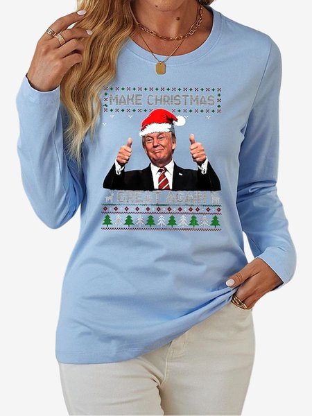 Women's Long Sleeve Tee T-shirt Spring/Fall Figure Jersey Crew Neck Daily Going Out Casual Top, Blue, T-Shirts
Women's Long Sleeve Tee T-shirt Spring/Fall Figure Jersey Crew Neck Daily Going Out Casual Top, Blue, T-Shirts