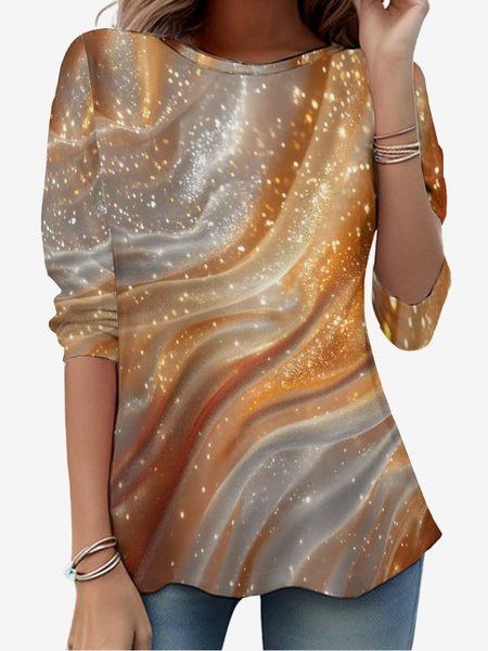 Women's Long Sleeve Tee T-shirt Spring/Fall Abstract Jersey Crew Neck Daily Going Out Casual Top, Orange, T-Shirts
Women's Long Sleeve Tee T-shirt Spring/Fall Abstract Jersey Crew Neck Daily Going Out Casual Top, Orange, T-Shirts