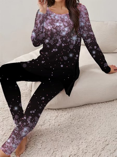Women's Jersey Geometric Daily Going Out Two Piece Set Long Sleeve Casual Spring/Fall Top With Pants Matching Set, Pink, Suit Set
Women's Jersey Geometric Daily Going Out Two Piece Set Long Sleeve Casual Spring/Fall Top With Pants Matching Set, Pink, Suit Set