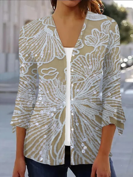 Women Floral Spring/Fall Cover-up Casual Lightweight Cardigan, Khaki, Coats
Women Floral Spring/Fall Cover-up Casual Lightweight Cardigan, Khaki, Coats