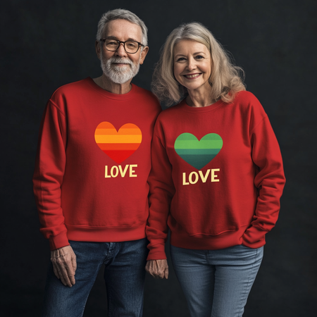 Unisex Casual Loose Valentine's Day Crew Neck Sweatshirt, Red, Hoodies&Sweatshirts
Unisex Casual Loose Valentine's Day Crew Neck Sweatshirt, Red, Hoodies&Sweatshirts