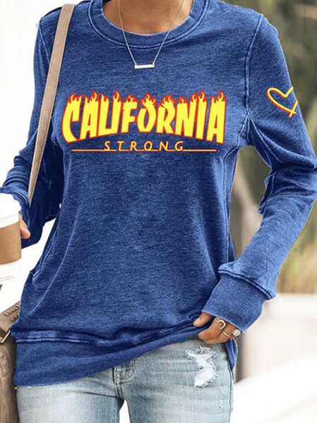 Women's Crew Neck Text Letters Vintage Spring/Fall Long Sleeve Sweatshirt, Blue, Sweatshirts & Hoodies
Women's Crew Neck Text Letters Vintage Spring/Fall Long Sleeve Sweatshirt, Blue, Sweatshirts & Hoodies