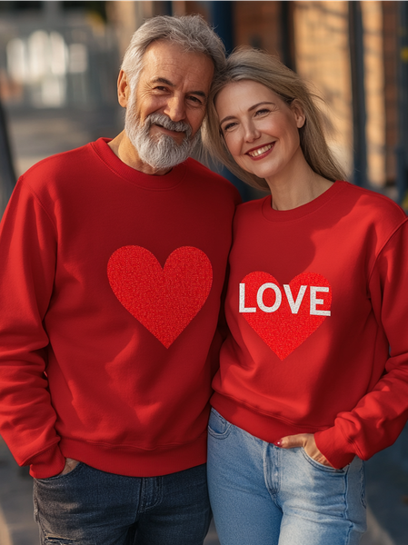 Unisex Casual Loose Valentine's Day Crew Neck Sweatshirt, Red, Hoodies&Sweatshirts
Unisex Casual Loose Valentine's Day Crew Neck Sweatshirt, Red, Hoodies&Sweatshirts