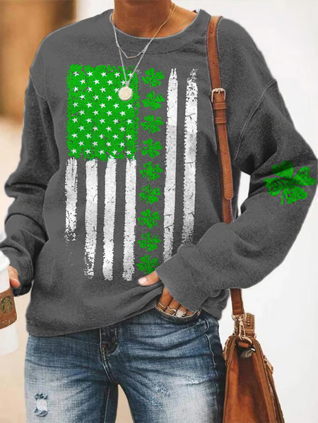 Women's Shamrock Crew Neck Printing Casual Spring/Fall Long Sleeve Sweatshirt, Gray, Sweatshirts & Hoodies
Women's Shamrock Crew Neck Printing Casual Spring/Fall Long Sleeve Sweatshirt, Gray, Sweatshirts & Hoodies
