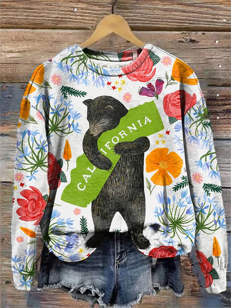 Women's Crew Neck Floral Printing Casual Spring/Fall Long Sleeve Sweatshirt, As picture, Sweatshirts & Hoodies
Women's Crew Neck Floral Printing Casual Spring/Fall Long Sleeve Sweatshirt, As picture, Sweatshirts & Hoodies