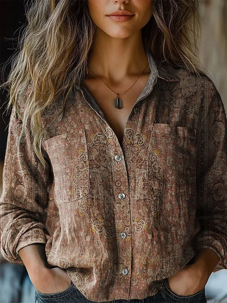 Women's Vintage Art Print Casual Long Sleeve Comfortable Cotton Shirt, As picture, Blouses
Women's Vintage Art Print Casual Long Sleeve Comfortable Cotton Shirt, As picture, Blouses