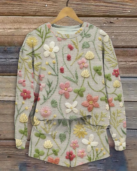 Women's Printing Floral Daily Going Out Two Piece Set Long Sleeve Casual Spring/Fall Top With Pants Matching Set, As picture, Suit Set
Women's Printing Floral Daily Going Out Two Piece Set Long Sleeve Casual Spring/Fall Top With Pants Matching Set, As picture, Suit Set