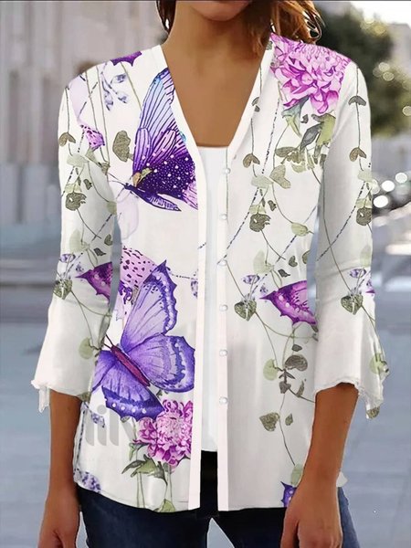 Women's Spring/Fall Cover-up Casual Floral Printing Lightweight Cardigan, As picture, Coats
Women's Spring/Fall Cover-up Casual Floral Printing Lightweight Cardigan, As picture, Coats
