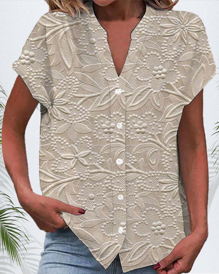 Women's Short Sleeve Shirt Summer As Picture Floral Printing V Neck Daily Going Out Casual Top, Blouses
Women's Short Sleeve Shirt Summer As Picture Floral Printing V Neck Daily Going Out Casual Top, Blouses