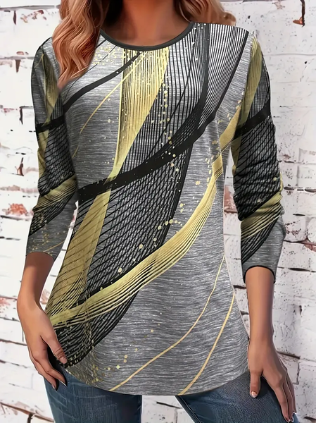 Women's Long Sleeve Tee T-shirt Spring/Fall Abstract Graphic Printing Crew Neck Casual Graphic Tee Top, As picture, T-Shirts
Women's Long Sleeve Tee T-shirt Spring/Fall Abstract Graphic Printing Crew Neck Casual Graphic Tee Top, As picture, T-Shirts