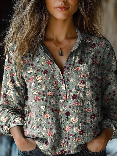 Women Floral Long Sleeve Shirt Spring/Fall Shirt Collar Daily Casual Top, As picture, Blouses
Women Floral Long Sleeve Shirt Spring/Fall Shirt Collar Daily Casual Top, As picture, Blouses
