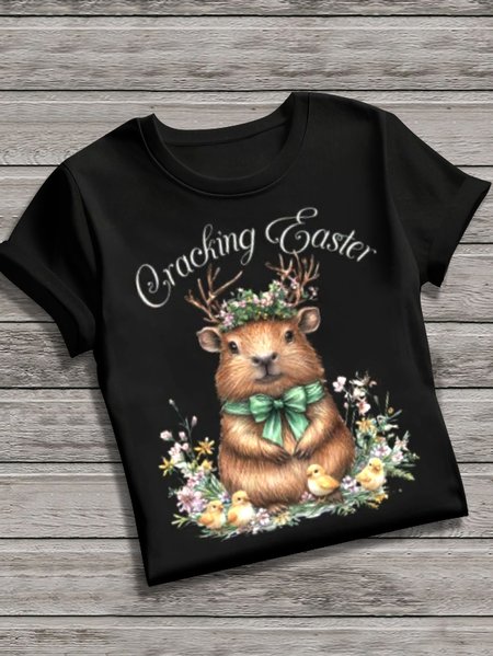 Women's Animal Short Sleeve Tee T-shirt Crew Neck Vintage Summer Top, Black, T-Shirts
Women's Animal Short Sleeve Tee T-shirt Crew Neck Vintage Summer Top, Black, T-Shirts