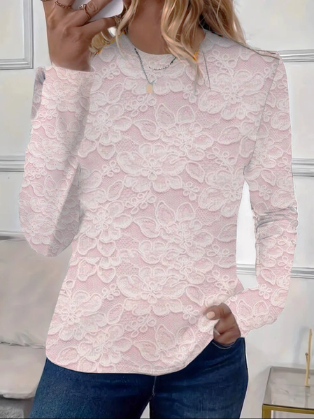 Women's Floral Long Sleeve Tee T-shirt Crew Neck Printing Casual Spring/Fall Graphic Tee Top, Pink, T-Shirts
Women's Floral Long Sleeve Tee T-shirt Crew Neck Printing Casual Spring/Fall Graphic Tee Top, Pink, T-Shirts