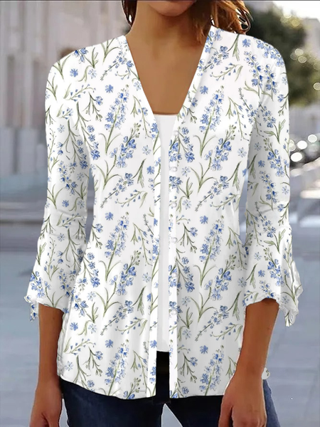 Women's Floral Spring/Fall Cover-up Casual Printing Lightweight Cardigan, White, Cardigans
Women's Floral Spring/Fall Cover-up Casual Printing Lightweight Cardigan, White, Cardigans