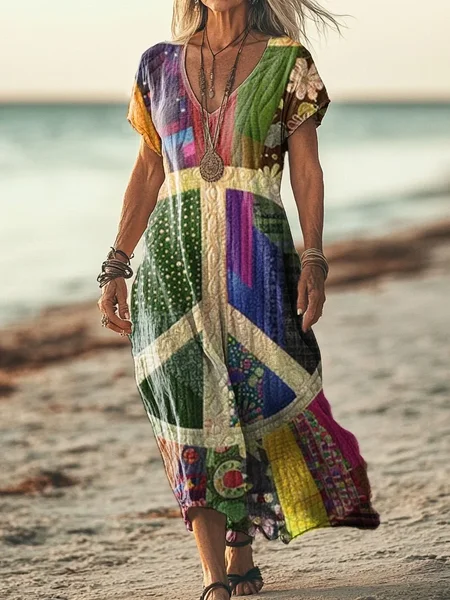 Women's Short Sleeve Summer As Picture Floral Printing V Neck Daily Going Out Casual Maxi H-Line T-Shirt Dress Dress, Dresses
Women's Short Sleeve Summer As Picture Floral Printing V Neck Daily Going Out Casual Maxi H-Line T-Shirt Dress Dress, Dresses
