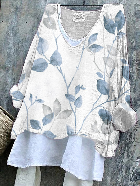 Women's Long Sleeve Blouse_ Spring/Fall White Floral Printing V Neck Daily Going Out Casual Top, Blouses & Shirts
Women's Long Sleeve Blouse_ Spring/Fall White Floral Printing V Neck Daily Going Out Casual Top, Blouses & Shirts