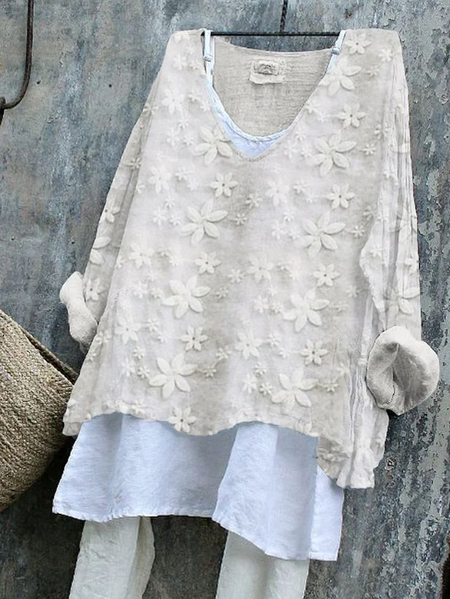 Women's Floral Long Sleeve Blouse_ Spring/Fall Printing V Neck Daily Casual Top, White, Blouses
Women's Floral Long Sleeve Blouse_ Spring/Fall Printing V Neck Daily Casual Top, White, Blouses
