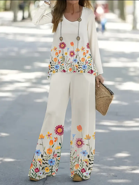 Women's Floral Printing Two-Piece Set Daily Long Sleeve Casual Spring/Fall Top With Pants Matching Set, As picture, Suit Set
Women's Floral Printing Two-Piece Set Daily Long Sleeve Casual Spring/Fall Top With Pants Matching Set, As picture, Suit Set