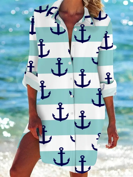 Women's Striped Long Sleeve Shirt Spring/Fall Printing Shirt Collar Daily Casual Top, Blue, Shirts
Women's Striped Long Sleeve Shirt Spring/Fall Printing Shirt Collar Daily Casual Top, Blue, Shirts