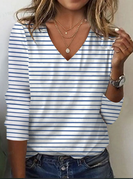 Women's Striped Long Sleeve Tee T-shirt V Neck Printing Casual Spring/Fall Graphic Tee Top, As picture, T-Shirts
Women's Striped Long Sleeve Tee T-shirt V Neck Printing Casual Spring/Fall Graphic Tee Top, As picture, T-Shirts