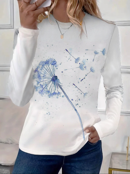 Women Floral Long Sleeve Tee T-shirt Crew Neck Printing Casual Spring/Fall Graphic Tee Top, White, T-Shirts
Women Floral Long Sleeve Tee T-shirt Crew Neck Printing Casual Spring/Fall Graphic Tee Top, White, T-Shirts