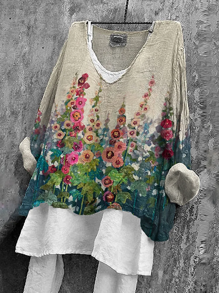 Women Floral Long Sleeve Blouse Spring/Fall Printing V Neck Daily Casual Top, As picture, Blouses
Women Floral Long Sleeve Blouse Spring/Fall Printing V Neck Daily Casual Top, As picture, Blouses