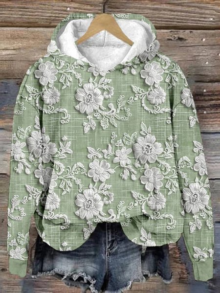 Women's 3D Flowers Spring/Fall Long Sleeve Vintage Daily Hoodie, Green, Sweatshirts & Hoodies
Women's 3D Flowers Spring/Fall Long Sleeve Vintage Daily Hoodie, Green, Sweatshirts & Hoodies