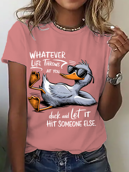 Casual Text Letters Crew Neck Short Sleeve T-shirt, Orange pink, T-shirts
Casual Text Letters Crew Neck Short Sleeve T-shirt, Orange pink, T-shirts