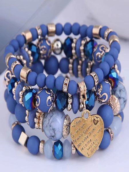 Best-selling Bohemian Alloy Love Pendant Multi-layer Elastic Rope Beaded Bracelet, Blue, Bracelets
Best-selling Bohemian Alloy Love Pendant Multi-layer Elastic Rope Beaded Bracelet, Blue, Bracelets