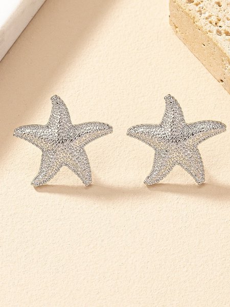 Beach Style Starfish Earrings For Women European And American Ins Style Exaggerated Fashion Earrings Temperament Street Shot Earrings, Silver, Earrings
Beach Style Starfish Earrings For Women European And American Ins Style Exaggerated Fashion Earrings Temperament Street Shot Earrings, Silver, Earrings